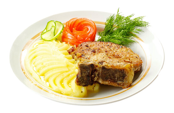 A mouth watering tenderloin steak with fresh vegetables