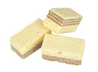 Wafers on a white background