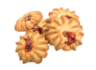 sweet cookies isolated on a white background