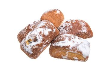 sweet cookies isolated on a white background