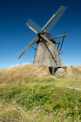 Fototapeta na wymiar Windmill in Thy National Park, Denmark