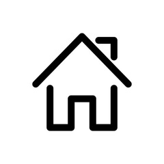 Icono de casa. Concepto de vivienda y hogar. Ilustración vectorial