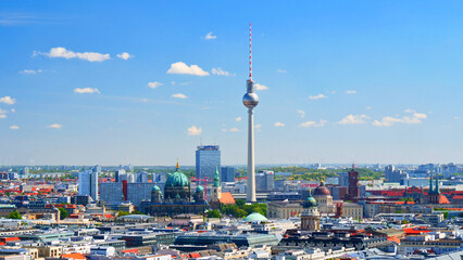 Fototapeta premium Berlin, Deutschland: Blick über die Stadt