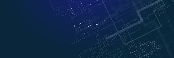 Technology blue background