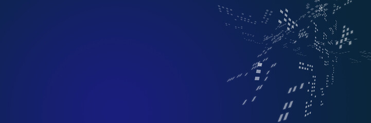 Technology blue background