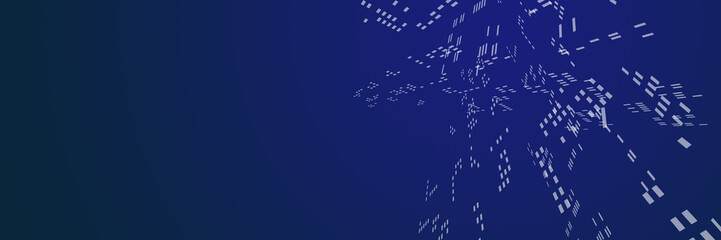 Technology blue background