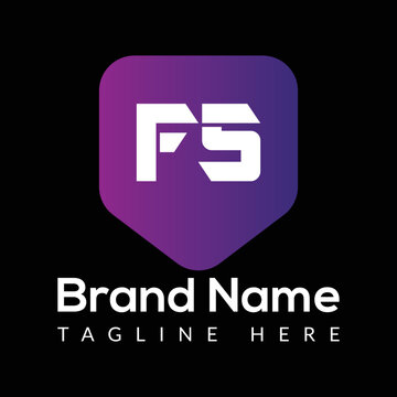 Abstract F5 letter modern initial lettermarks logo design