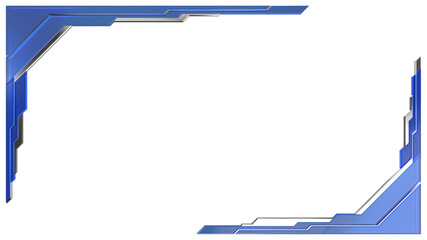 A 3d rendering image of metalic and crystal frame