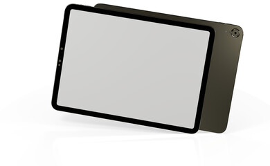 Photo White tablet, isolated on 3d background
