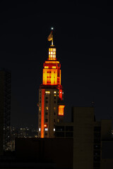 Fototapeta premium São Paulo city center at night - Farol Santander Build