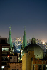 Obraz premium São Paulo city at night - Igreja da Sé