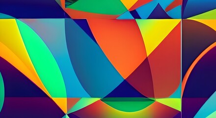 Obraz premium Abstract geometric pattern design in retro style. illustration.