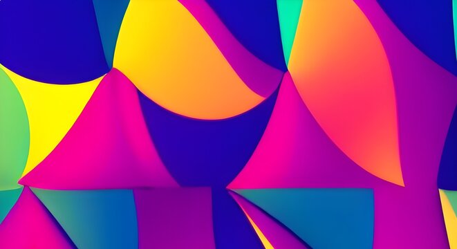 Abstract geometric pattern design in retro style. illustration.