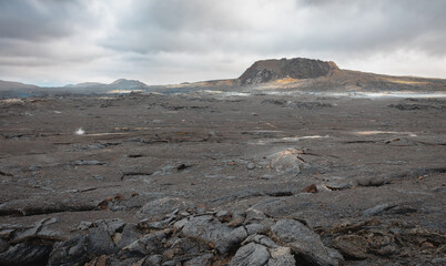 Der Vulkan Fagradalsfjall in Island