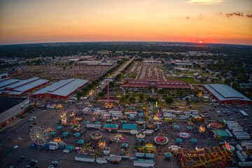 Aerial View of the Nebraska State Fair in Grand Island, Nebraska © Jacob