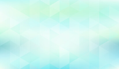 Minimal pale turquoise background with translucent triangles. Subtle vector pattern