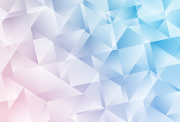 Fototapeta premium Light Pink, Blue vector abstract mosaic pattern.