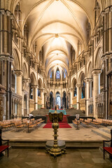 view of the Trinity Chapel inside the Canterbury Cathedral