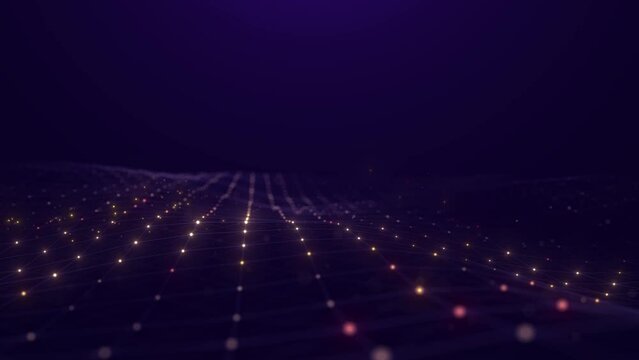 Data sorting. Abstract digital background. Big data visualization. 4k animation. 3d rendering.