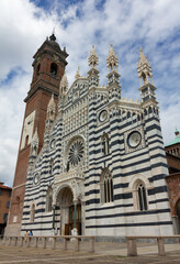 Fototapeta na wymiar Exterior of the Duomo of Monza, Italy