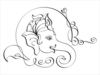 Ganesha Pen Ink Style M_2209008