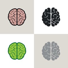 Brain vectors / icons