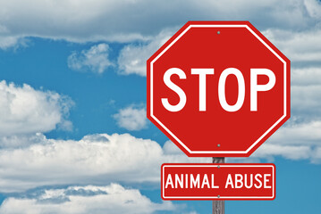 Stop Animal Abuse Sign