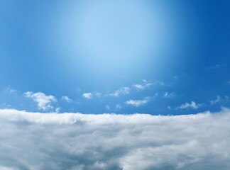 Fototapeta premium blue sky with clouds background 