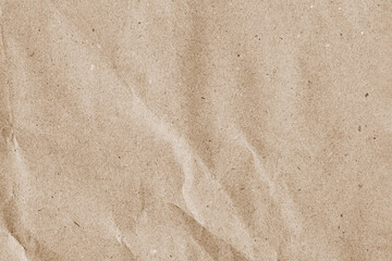 Fototapeta na wymiar Natural background, texture of slightly crumpled kraft paper