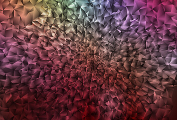 Dark Multicolor vector triangle mosaic texture.