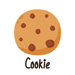 Cookie logo design. Cookie vector on white background.