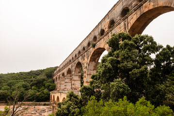 Obraz premium The pont du Gard an antic roman aquaduc