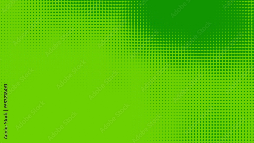 Poster dots halftone green color pattern gradient texture with technology digital background. dots pop art 