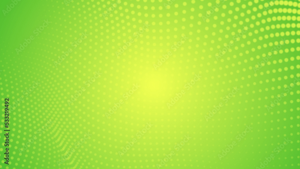 Aufkleber abstract dot green yellow color wave pattern gradient texture technology background.