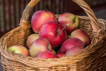 apples in basket