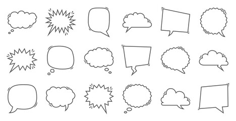 Obraz premium Set of speech bubbles