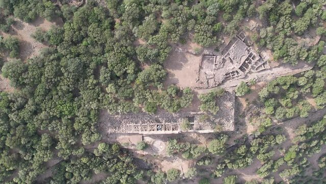 Aigai Ancient City ruins, the city is one of the 12 Aiol cities in Western Anatolia.