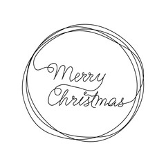 Hand drawn modern brush calligraphy isolated on white background.