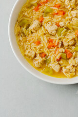 Overhead View of a Bowl of Vegan 