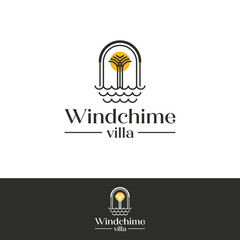 Line Art Villa Logo Design