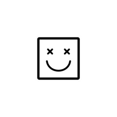 smile icon.  Emoticon. vector symbol. 