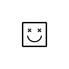 smile icon.  Emoticon. vector symbol. 
