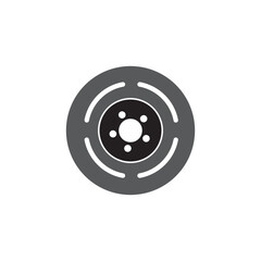 disc brakes icon logo vector design template