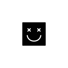 smile icon.  Emoticon. vector symbol. 