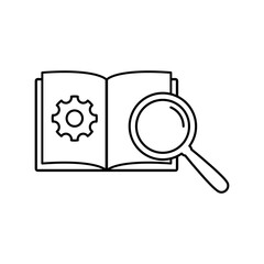 user manual icon black vector