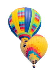 Rolgordijnen Transparent PNG of Two Hot Air Balloons. © Andy Dean