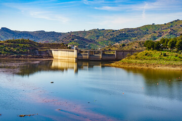 Casasola Dam in Andalucia, Spain