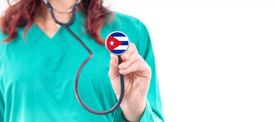 Cuba national healthcare system female doctor