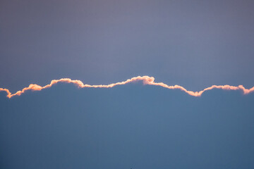Silver Lining of Cloud Against Sky