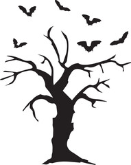 Fototapeta premium vector scary tree